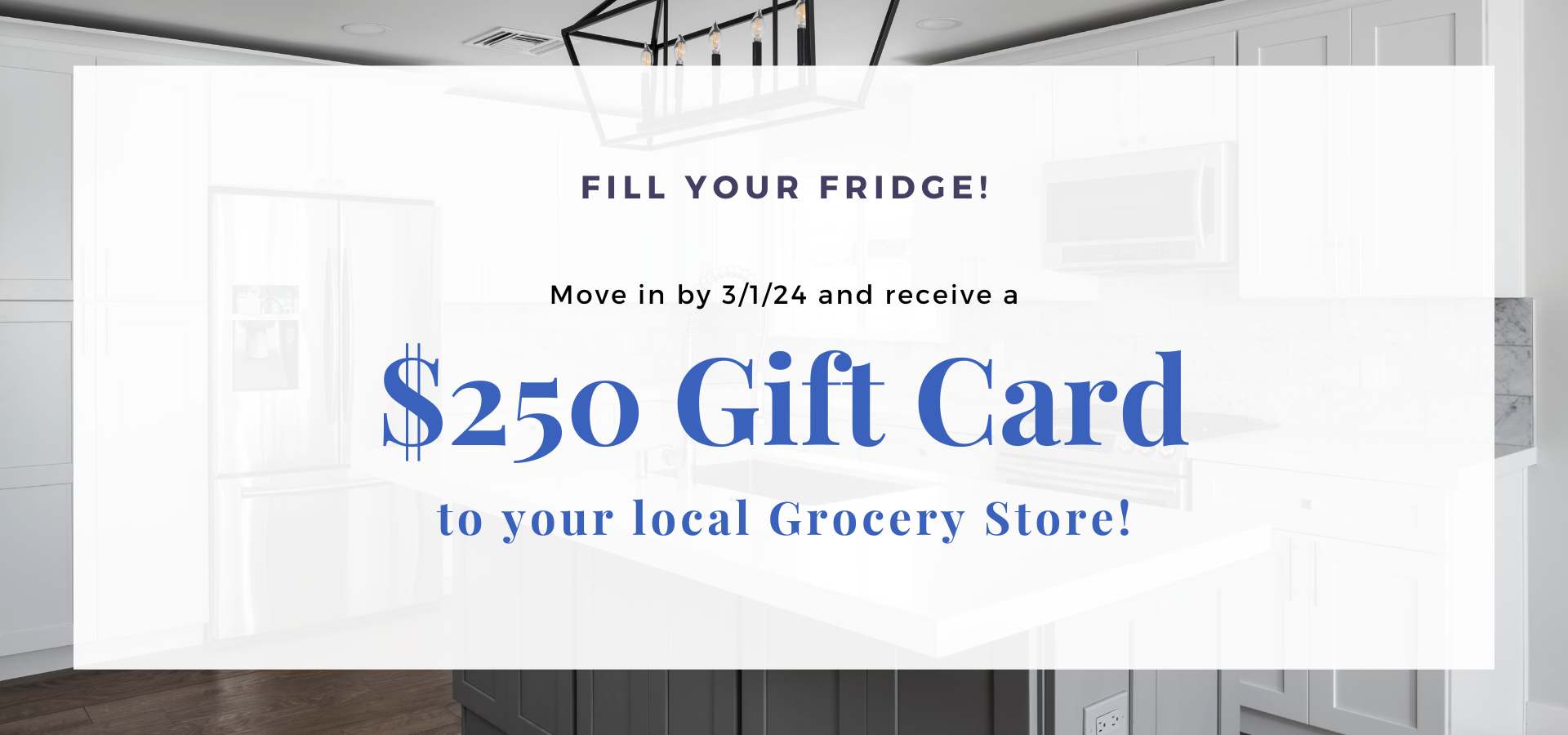 $250 gift card to your local Grocery Store